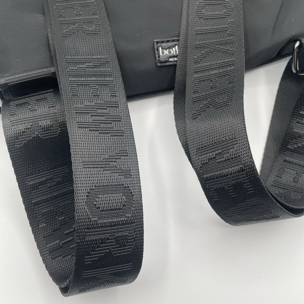Botkier New York Black Nylon Backpack Branded Straps Bag Travel Classic Utility - Picture 5 of 7